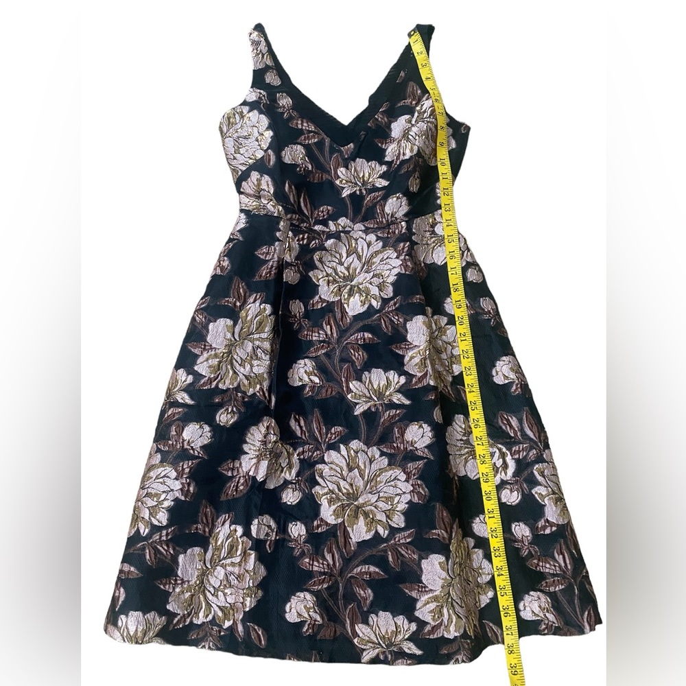 White House Black Market Fit & Flare Jacquard Floral Dress 2P NWT - Picture 12 of 16